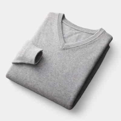 Mercellini Merino Wool V-Neck Sweater