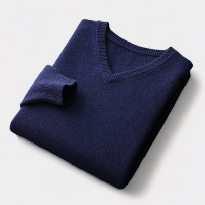 Mercellini Merino Wool V-Neck Sweater