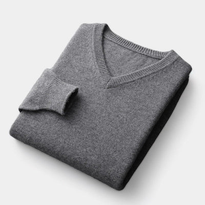 Mercellini Merino Wool V-Neck Sweater