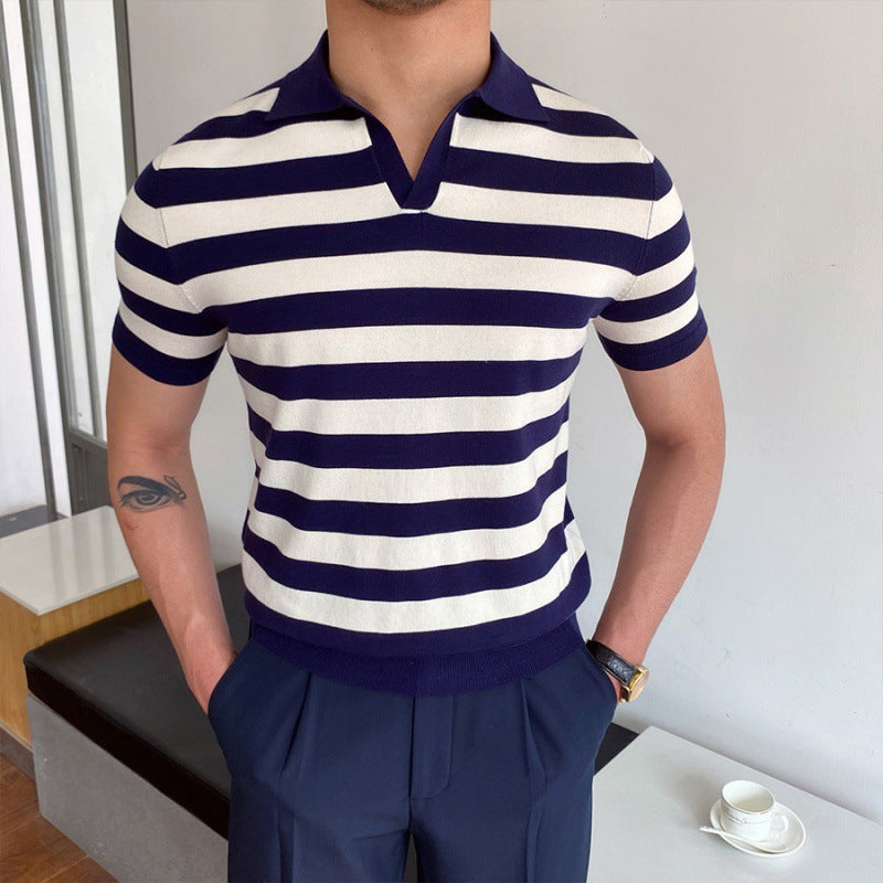 Mercellini V Collar Polo Shirt