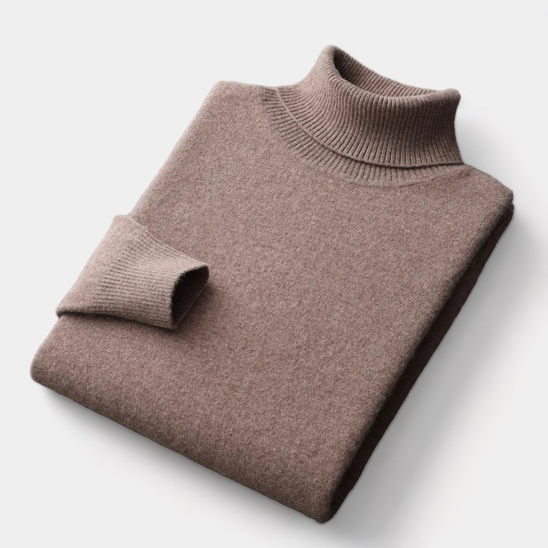 Mercellini Merino Wool Turtleneck Sweater