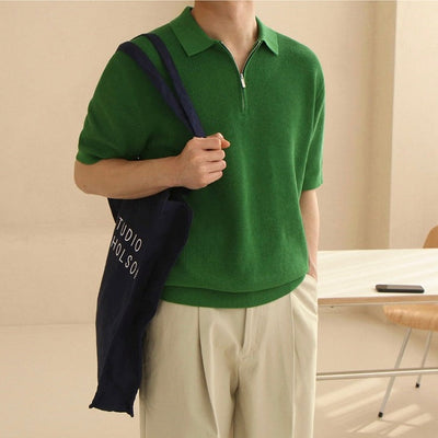 Mercellini Zipped Polo Shirt