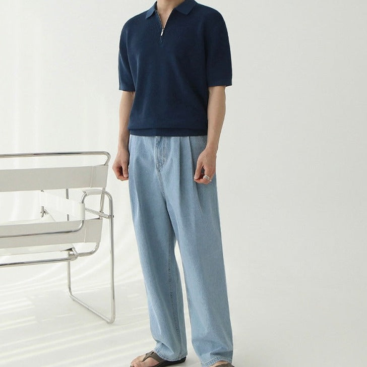 Mercellini Zipped Polo Shirt