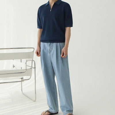 Mercellini Zipped Polo Shirt