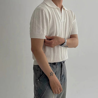 Mercellini Knitted Polo Shirt