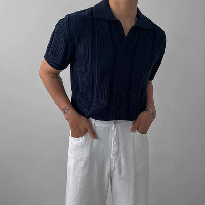 Mercellini Knitted Polo Shirt